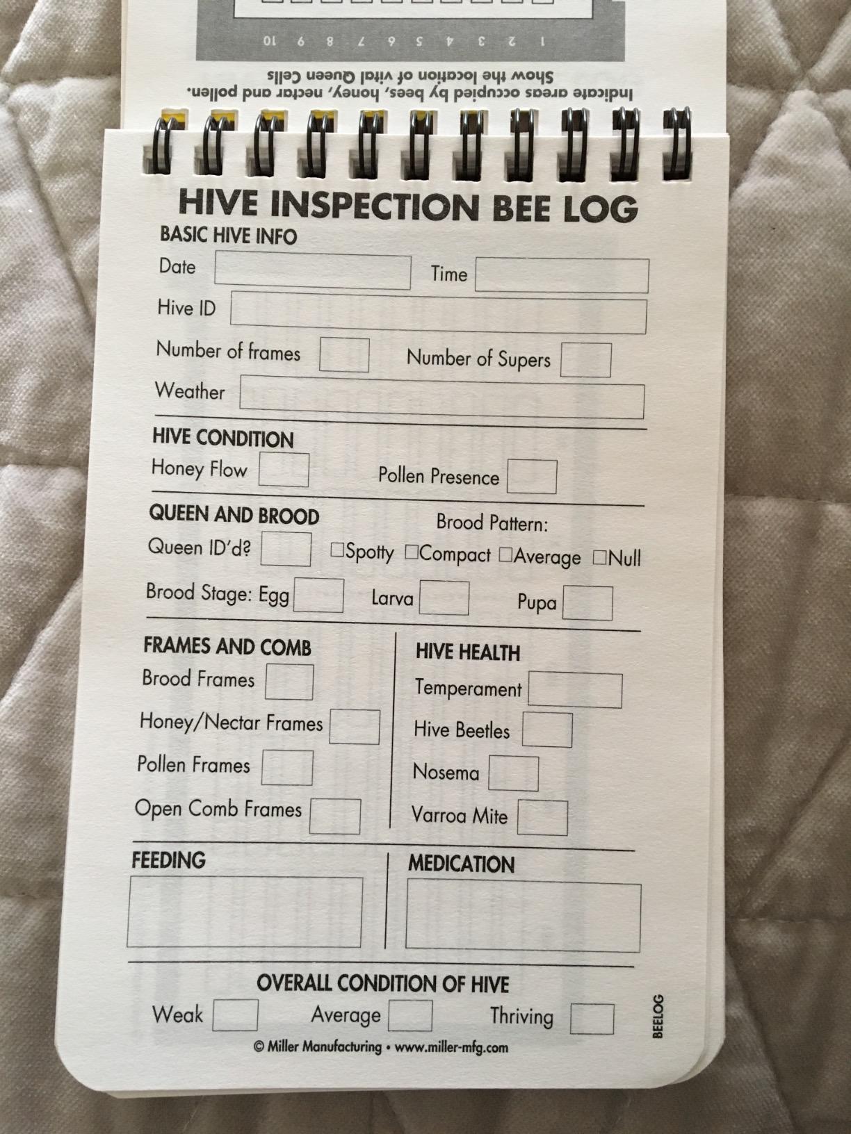 Little Giant® Beehive Log | Beekeepers Tracking Journal | Beekeeping Supplies | Gift for Beekeepers and Apiarists | Hive Tracker customer photo 1