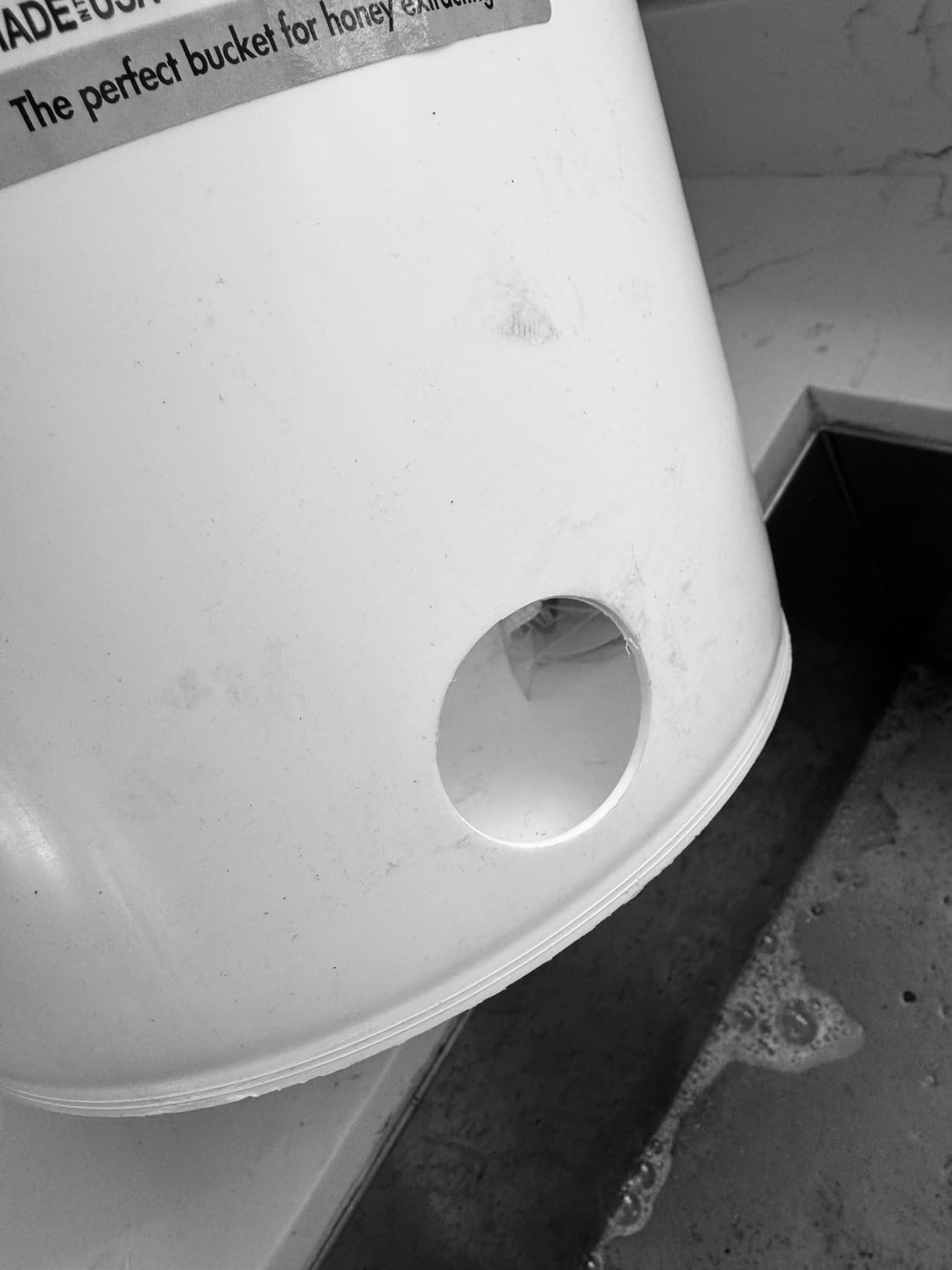 Little Giant® Plastic Honey Bucket with Gate | Beekeeping Supplies | Honey Extractor Equipment | Assembled in USA | 5 Gallon customer photo 1