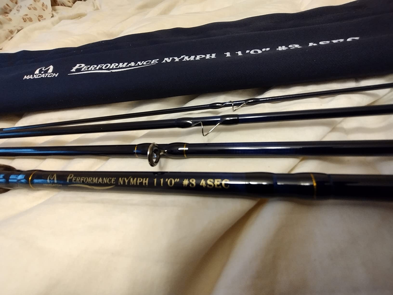 M MAXIMUMCATCH Maxcatch Performance Nymph Fly Fishing Rod in 2/3/4wt: 10ft/11ft, IM10 Carbon, AAA Cork Handle, Rod Tube and Combo Set Available customer photo 1
