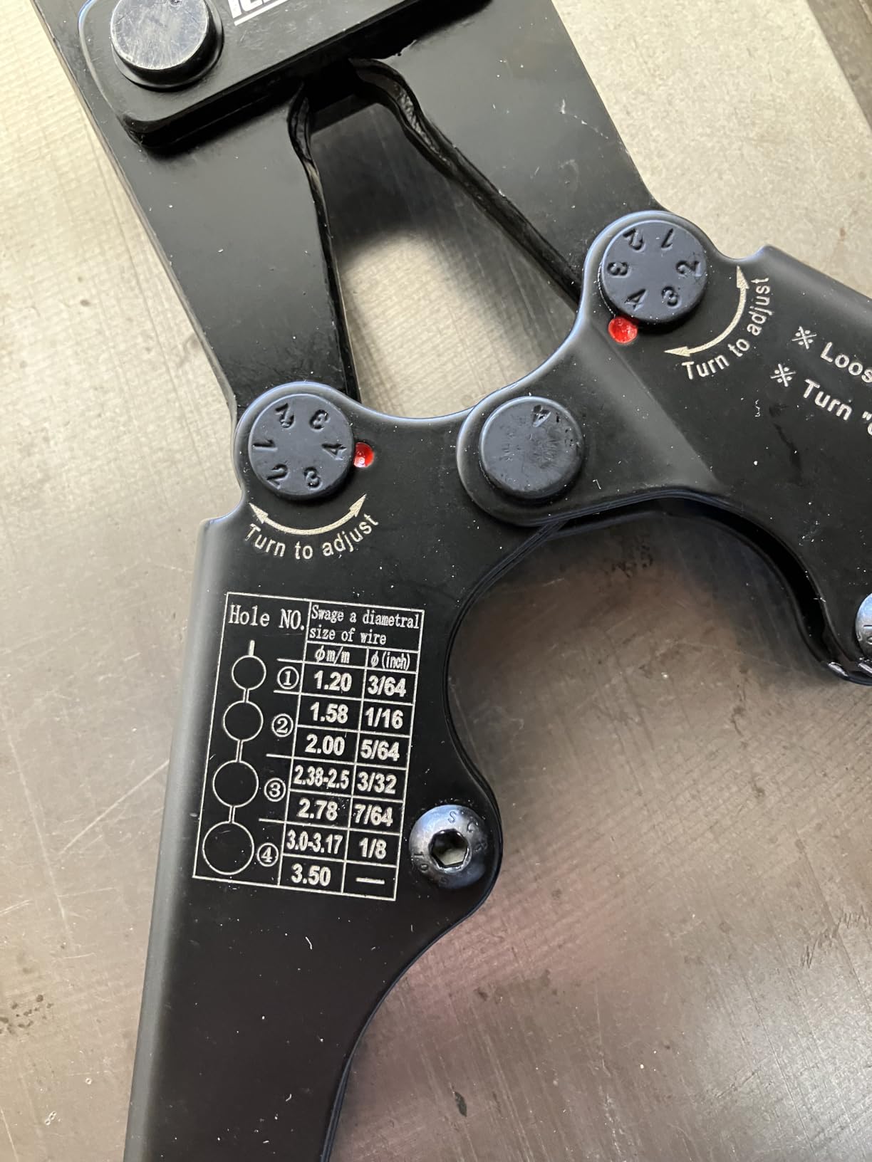 iCrimp Wire Rope Crimper 3/64