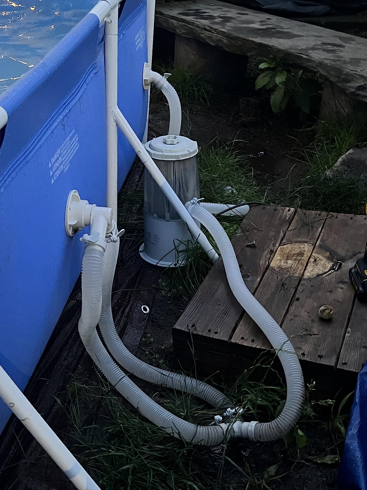 Swimline Sand Filter Pump for Above Ground Pool - 14'', 0.45THP, 2400 GPH Pump Flow Rate, 4 Way Multi Port Valve, Easy Installation customer photo 2