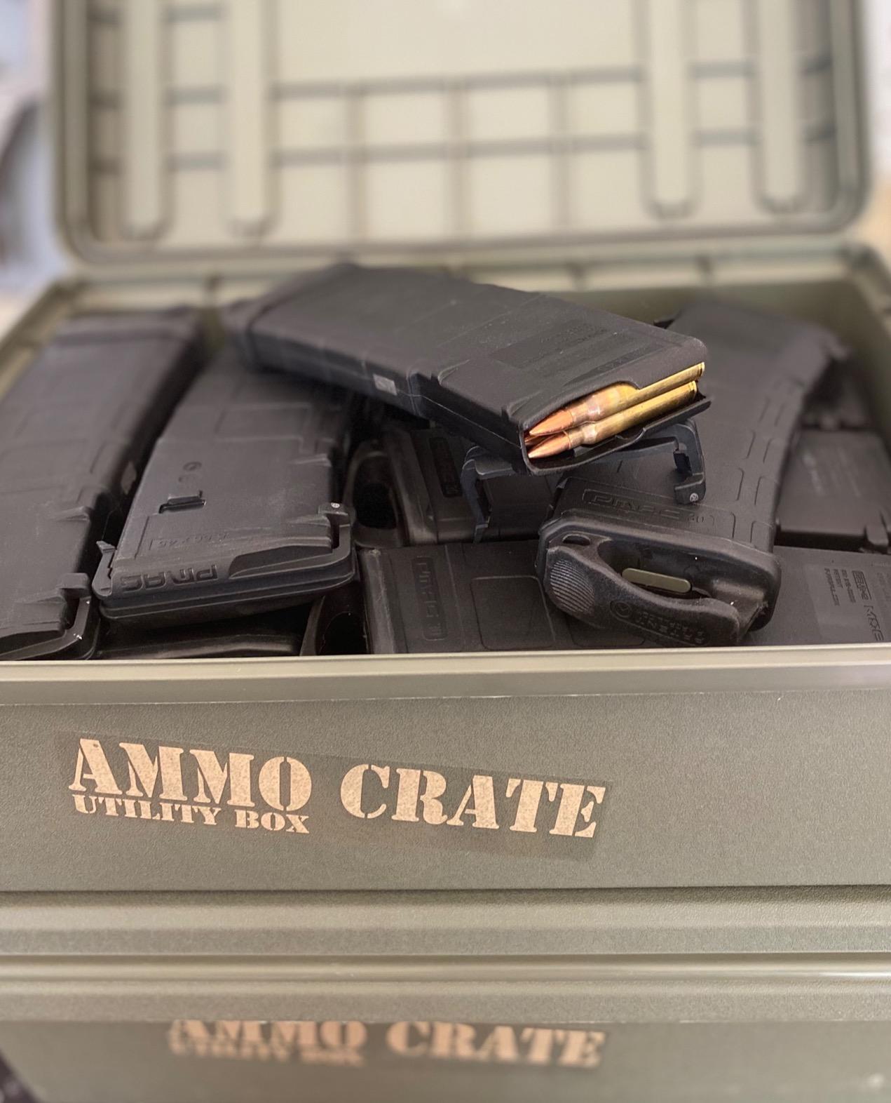 MTM ACR4-18 Ammo Crate Utility Box-Carry up to 65lbs of gear-Stackable design, double padlock for security - Water-resistant O-ring seal - Army Green customer photo 2