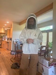 Natural Canvas Bee Jacket with Fencing Veil Hood & Gloves customer photo 1