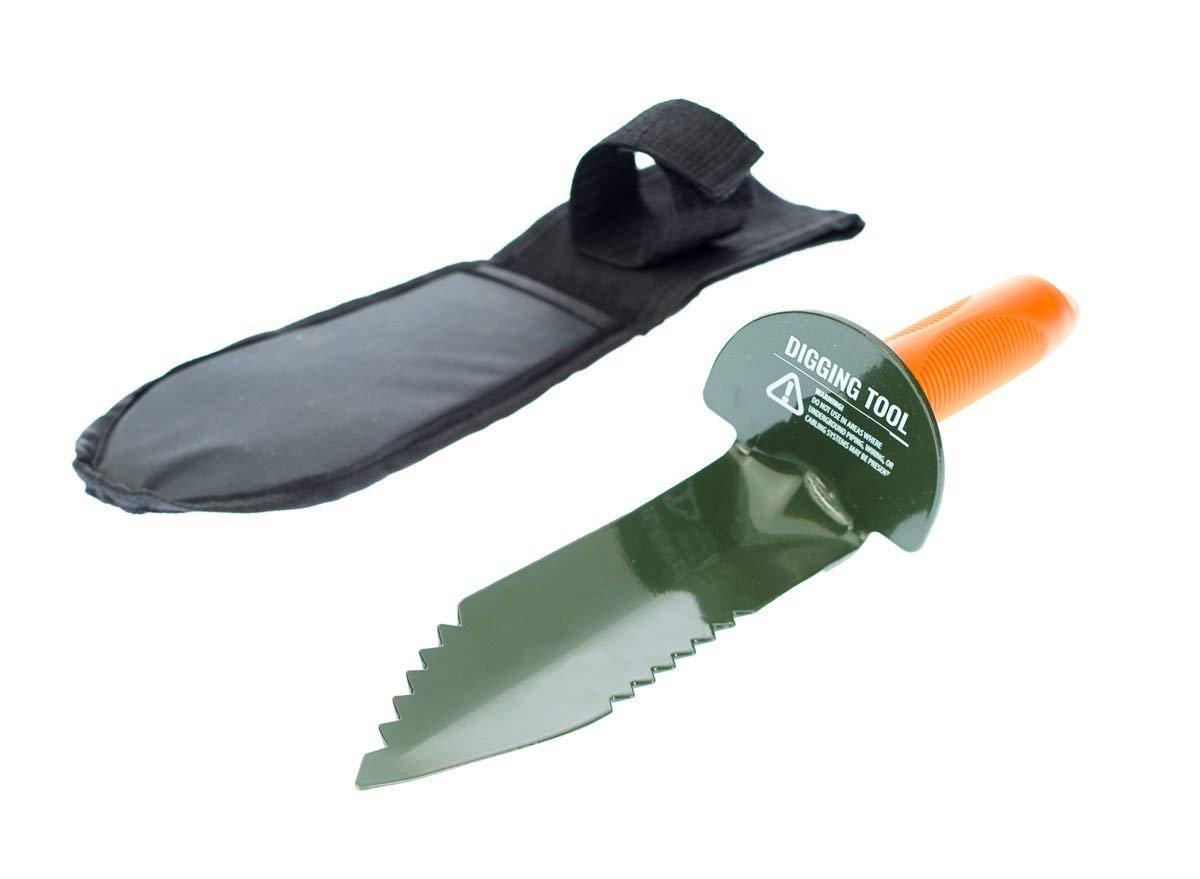 SE Prospector's Serrated Edge Digger Compact Shovel Trowel for Gardening, Metal or Gold Prospecting and Detecting - Includes Carrying Sheath customer photo 2