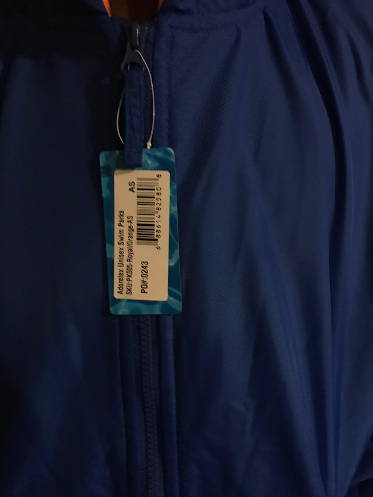 Adoretex Unisex Water Resistant Swim Parka for Adults and Kids Navy Lining (PK005) customer photo 2