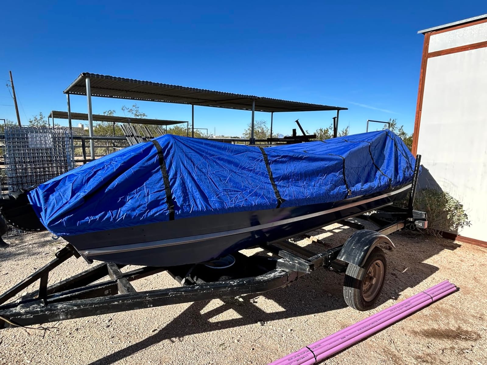 iCOVER Jon Boat Cover 14ft, Heavy Duty Waterproof Marine Grade Polyester Canvas Mooring Cover, Anti-UV Trailerable Jon Boat Covers, Fits Boats 14' Long Beam Width up to 70