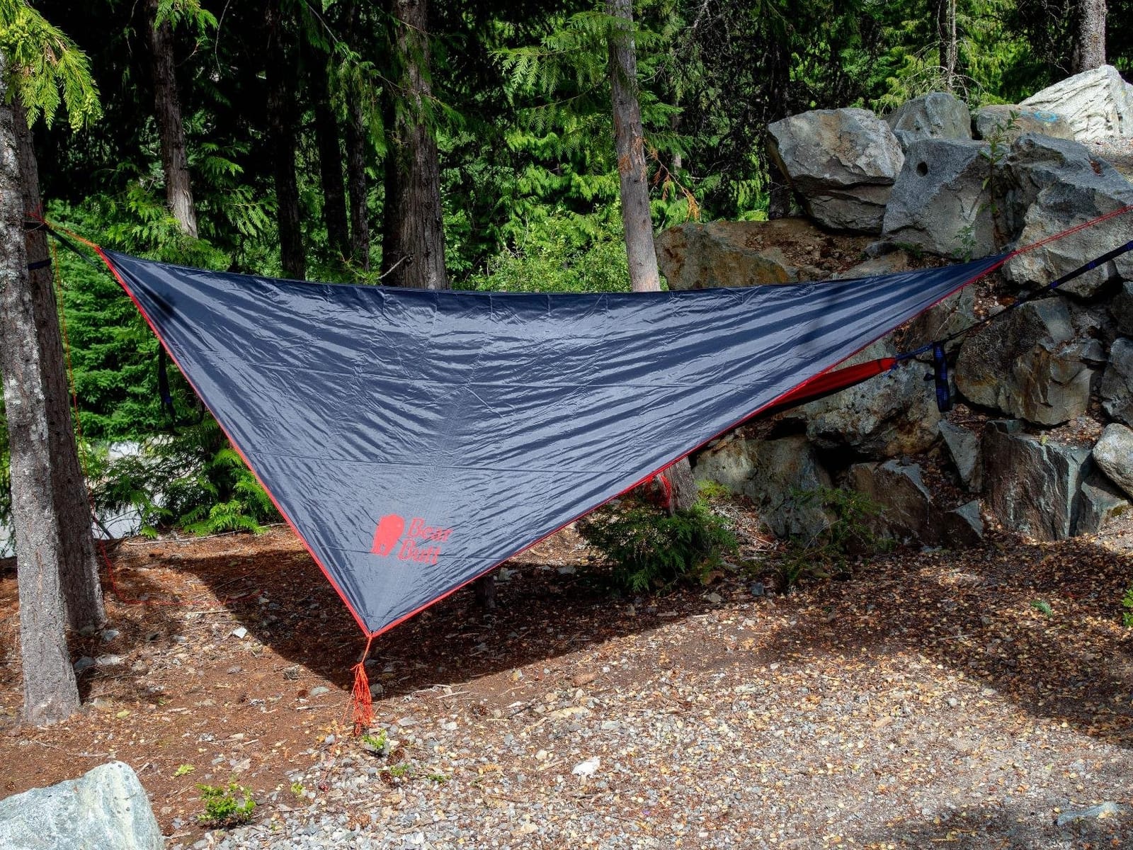 Bear Butt Hammock Rain Fly & Camping Tarp - 11 x 9 ft Ultralight Waterproof Tarp for Hammock & Tent Camping - Easy to Set Up customer photo 2