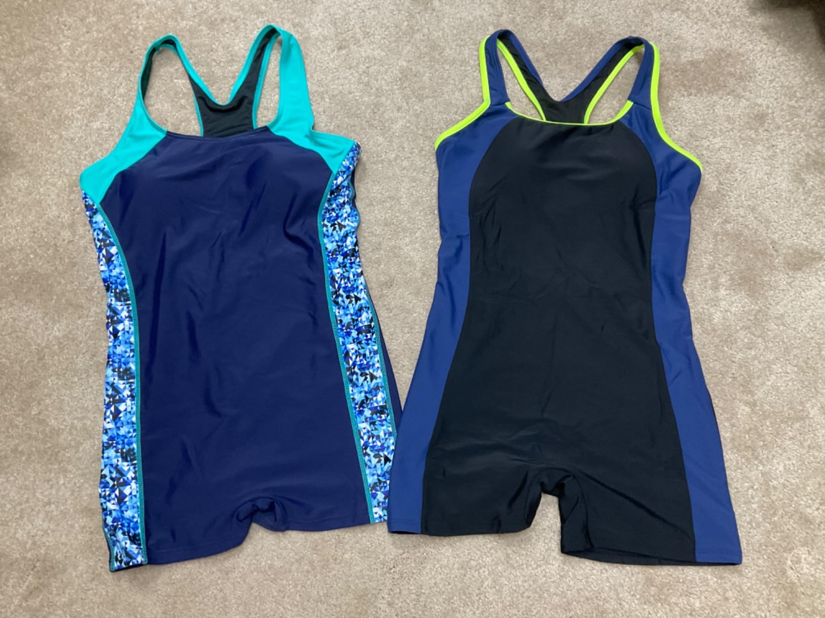 beautyin Swimsuit Women Boyleg One Piece Racerback Competitive Bathing Suit customer photo 2