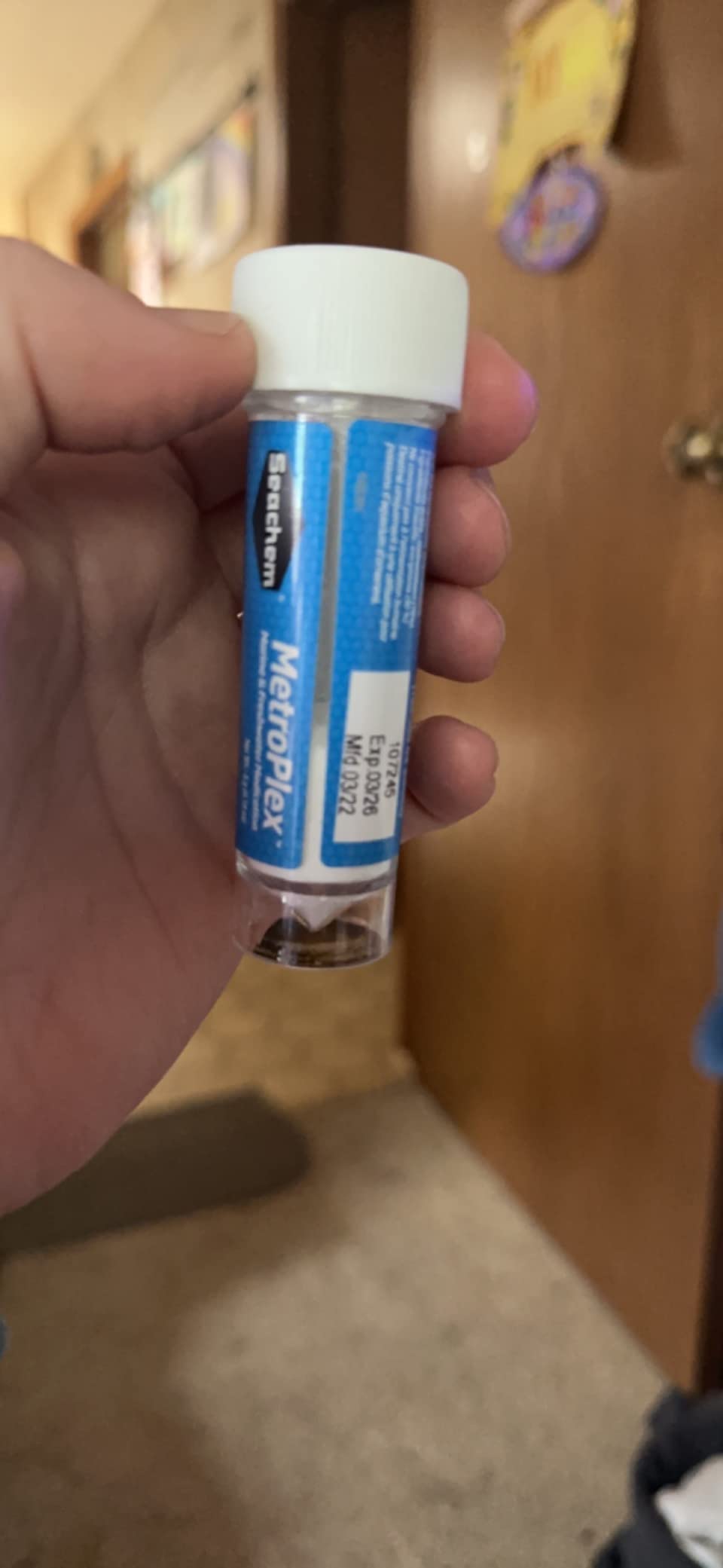 Seachem MetroPlex Metronidazole Parasite Bacteria SALTWATER FRESHWATER Aquarium customer photo 1