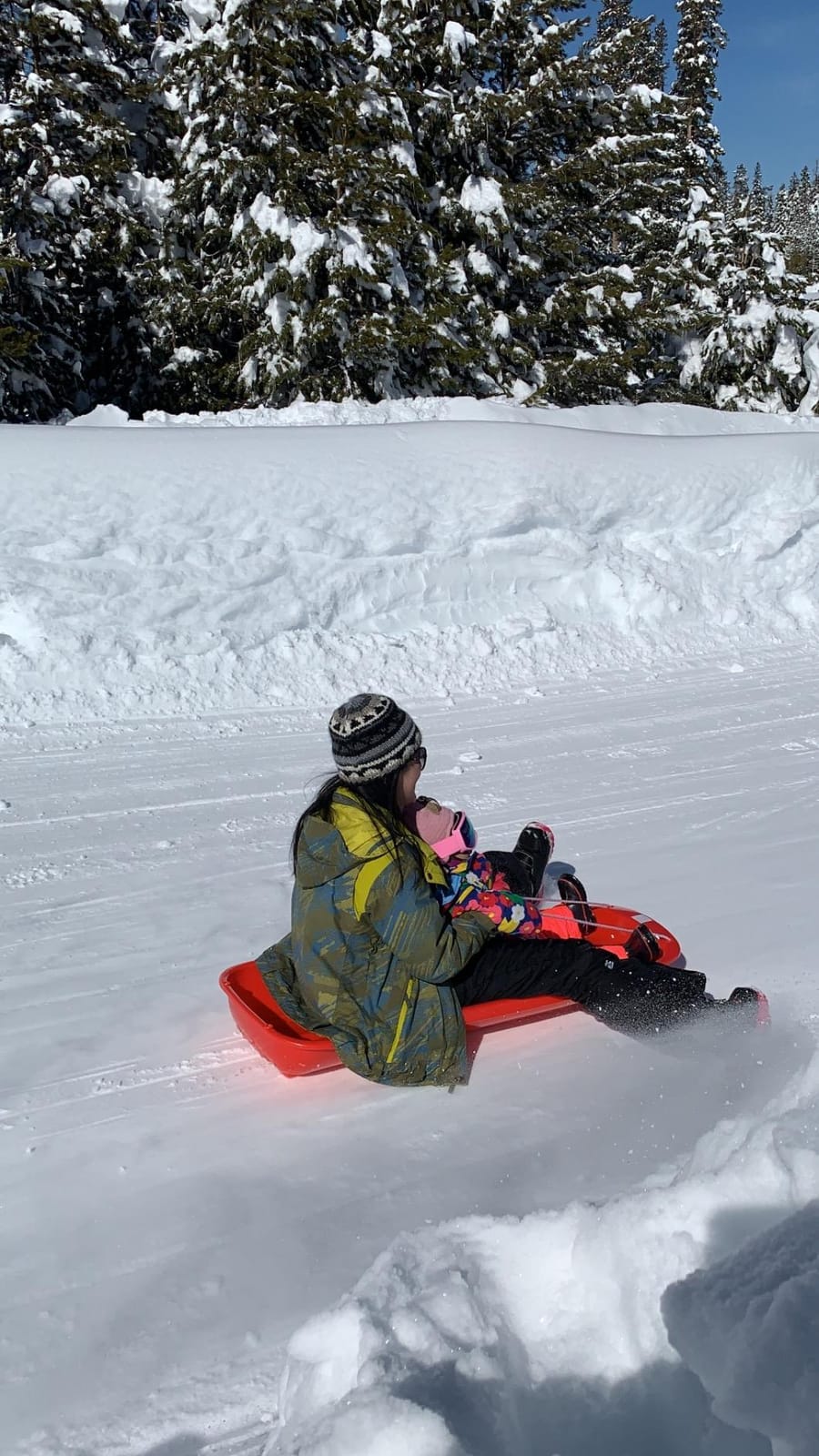 Best Choice Products 48in Kids Plastic Toboggan Snow Sled w/Pull Rope customer photo 1