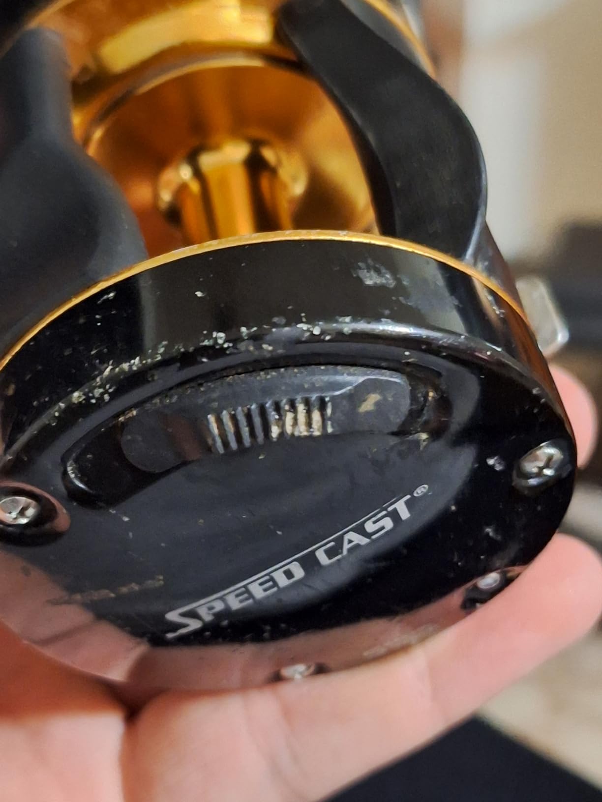 Lew's Speed Cast 5.3:1 Right Hand Casting Reel, Black/Gold customer photo 1
