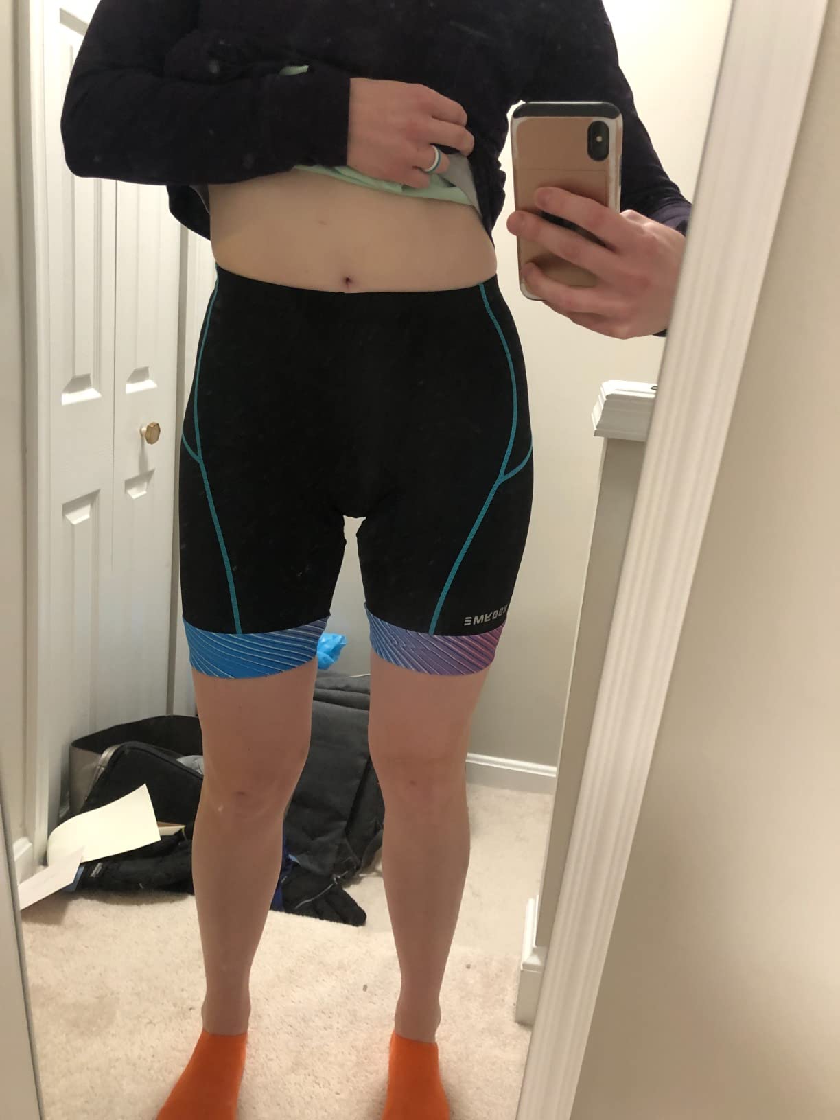 NOOYME Womens Bike Shorts for Cycling with 3D Padded Women Cycling Shorts customer photo 2