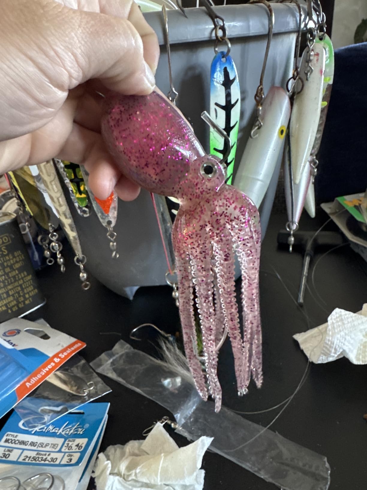 Artificial Octopus Swimbait, Skirt Tail Lure customer photo 2