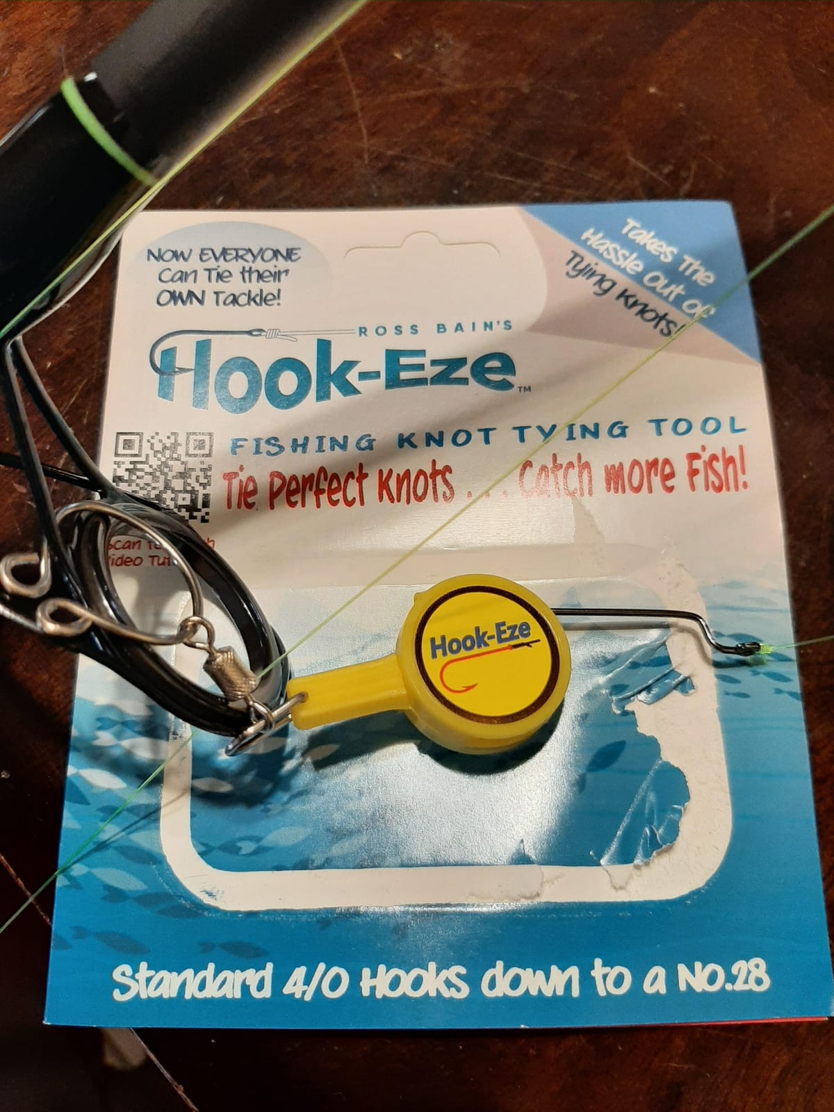 HOOK-EZE Fishing Knot Tying Tool | Protect from Fish Hooks | Tie Fishing Knots Easily | Cool Gadgets for Fishermen | Ice Fly Fishing | Fishing Accessories for Beginner Anglers | Nail Knot Tool customer photo 2