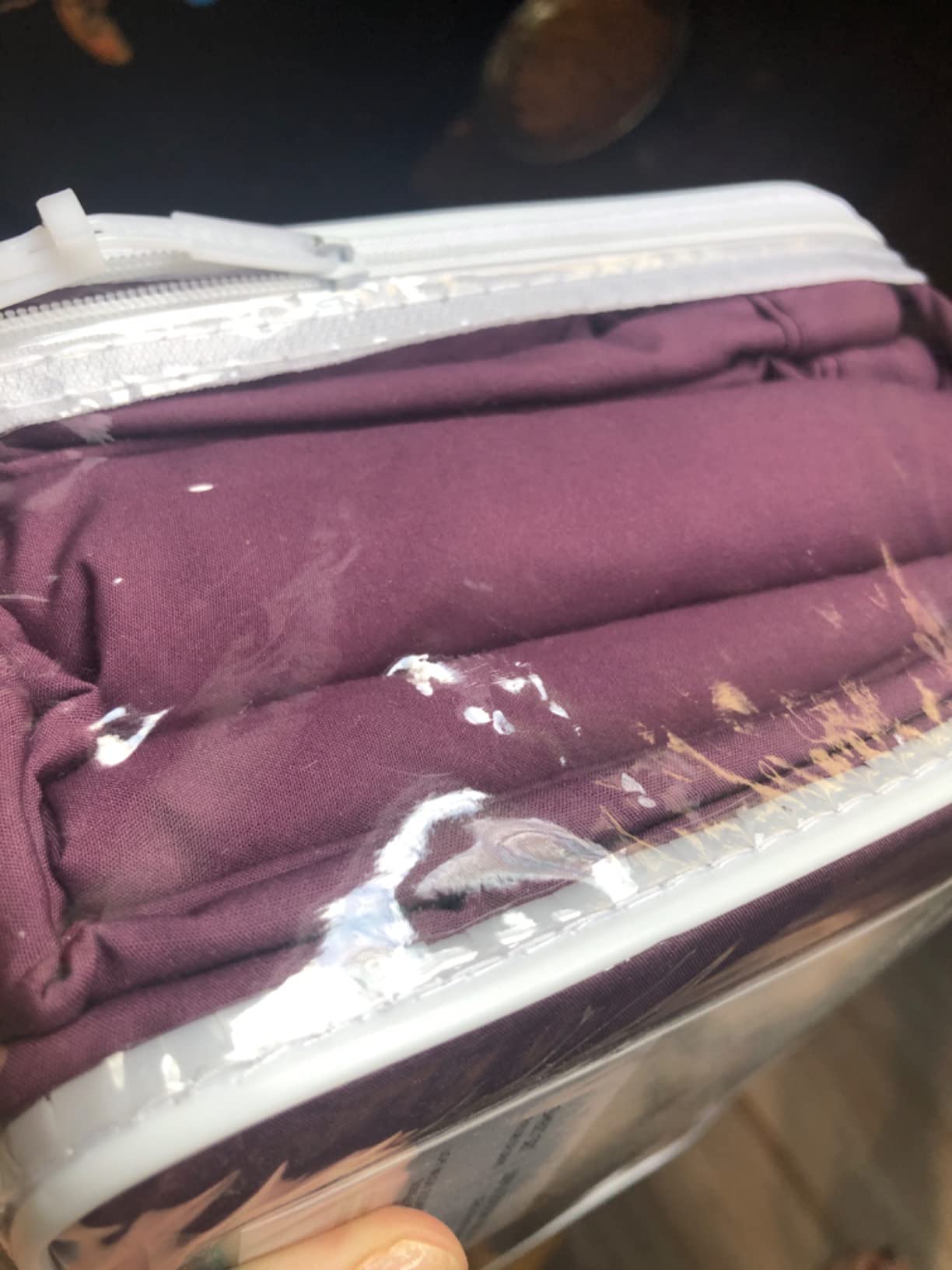 Lacoste 100% Cotton Percale 4-Piece Sheet Set, Vintage Indigo, Queen customer photo 1