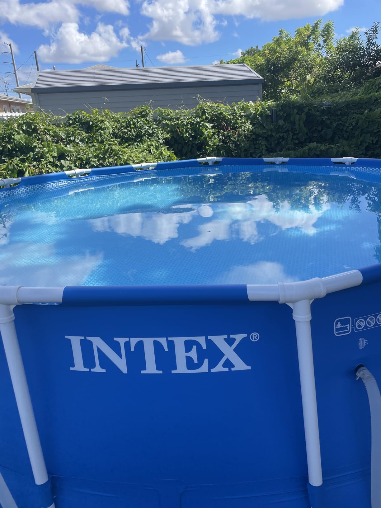 Intex Metal Frame 15ft x 48in Round Above Ground Swimming Pool Set w/Pump customer photo 2