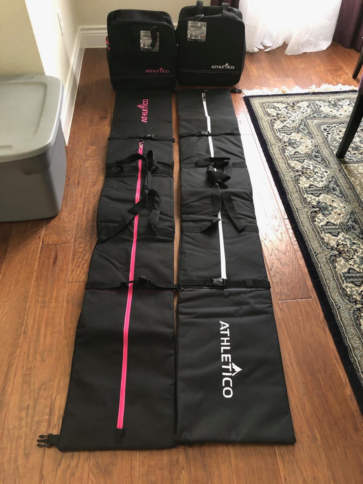 Athletico Ski & Boot Bag Combo | Store Skis Up to 200 CM & Boots Up To Size 13 | Includes 2 Padded Bags customer photo 1
