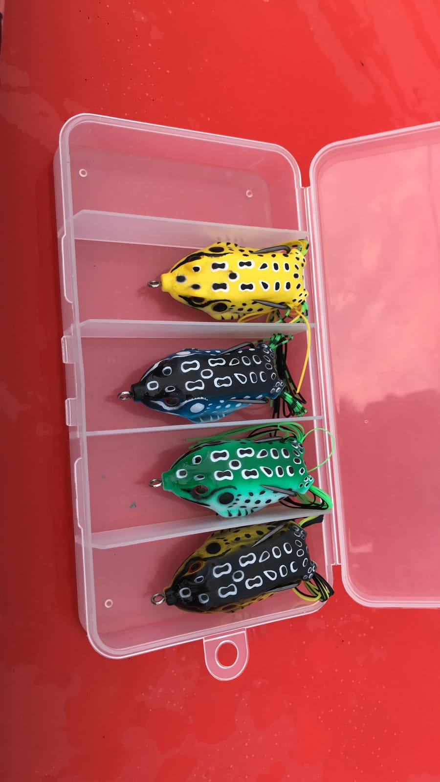 5pcs Frog Lure Ray Frog Topwater Fishing Crankbait Lures/Artificial Soft Bait 5.5CM 8G Soft Tube Bait,Especially for Bass Snakehead,Freshwater Soft Bai Musky Tackle Box Spitted weedless bas customer photo 1