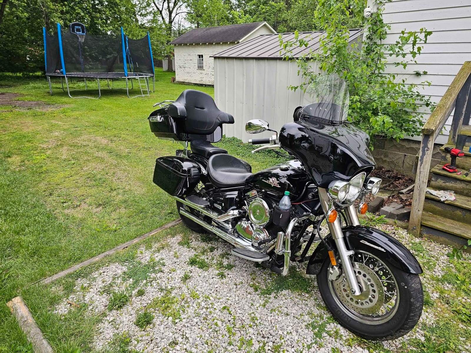TCMT Black Trunk Luggage Rack Trunk Rail Rack Fit for Harley 1984-2025 Touring CVO Road King Street Glide Electra Glide Road Glide 2014-2024 Ultra Limited 2009-2022 Tri Glide Pack customer photo 1