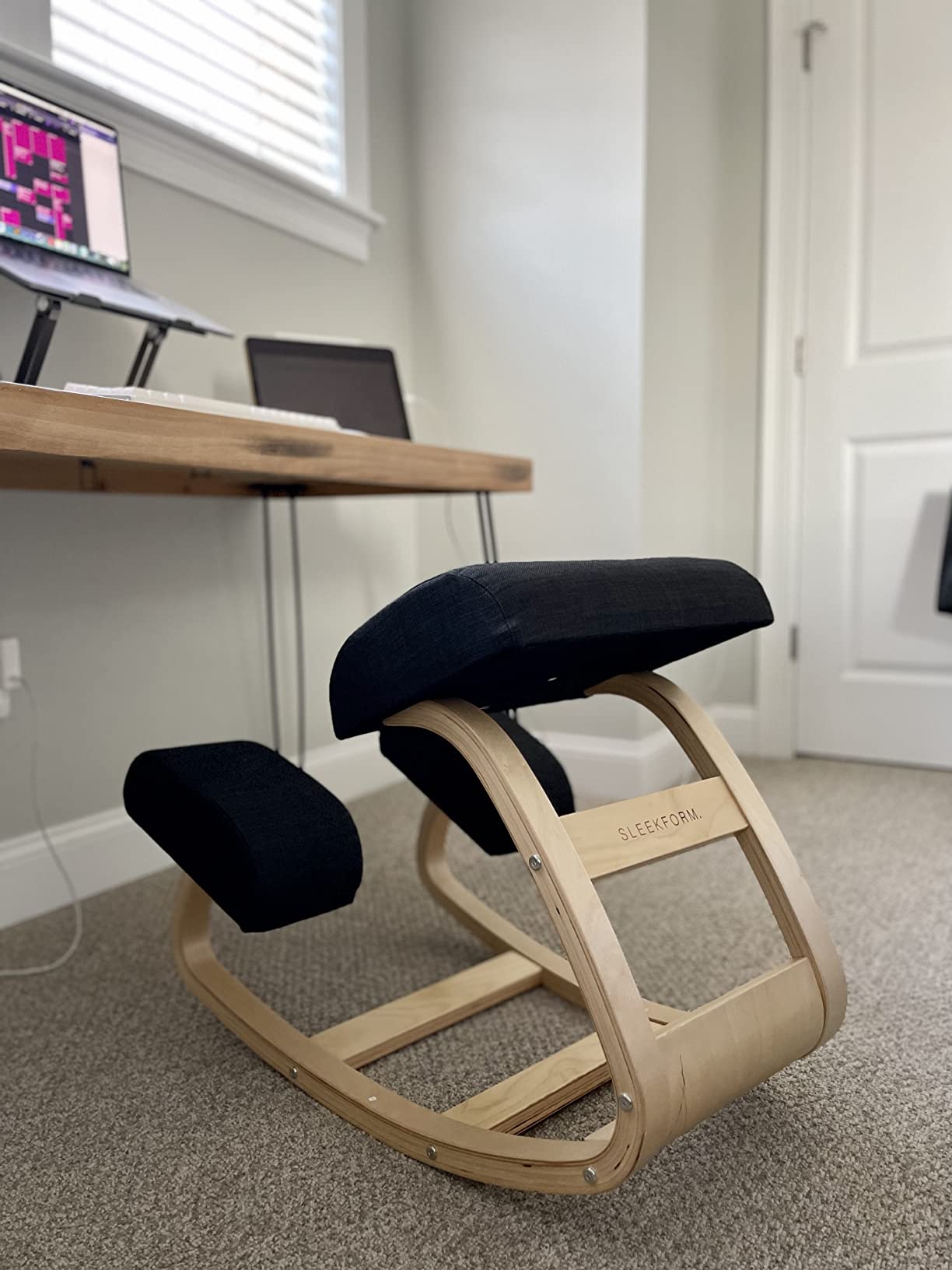 Sleekform Austin Kneeling Chair - Ergonomic Desk Stool, Home customer photo 1