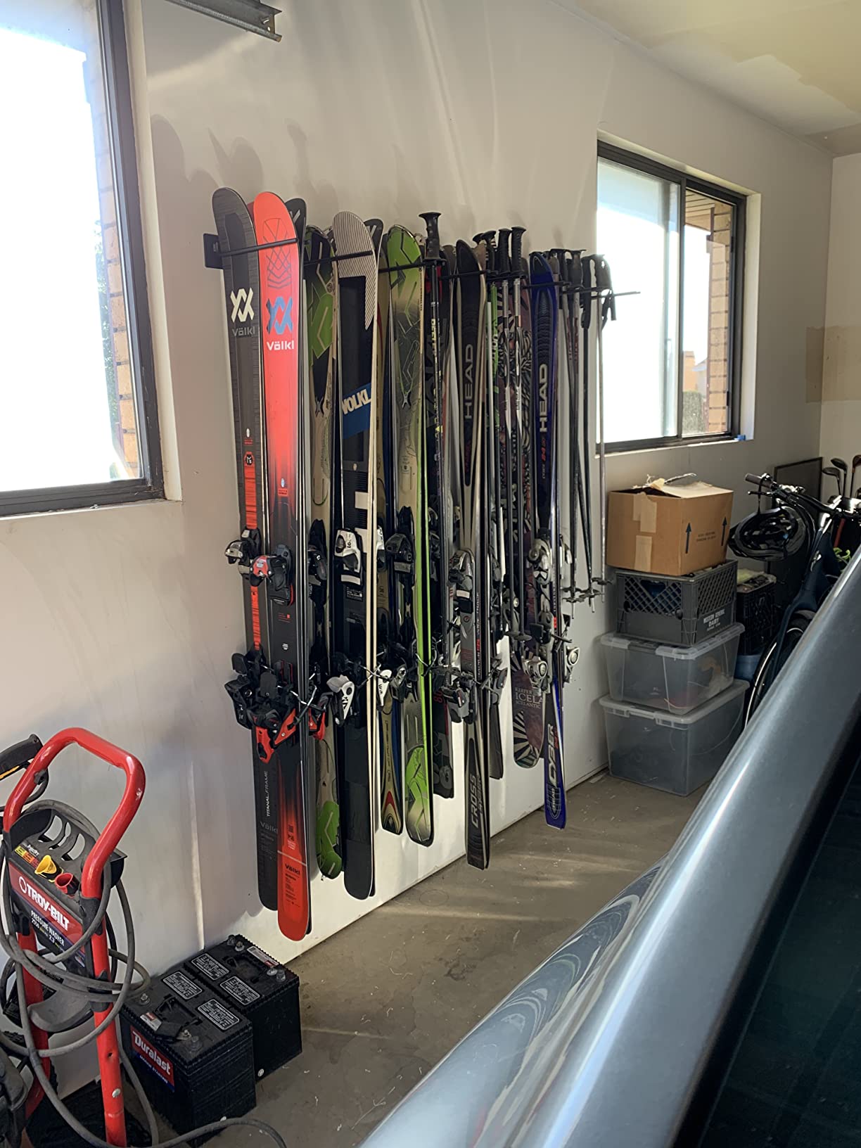 StoreYourBoard Ski Rack Wall Mount, Holds 8 Pairs, Ski & Snowboard Storage customer photo 1