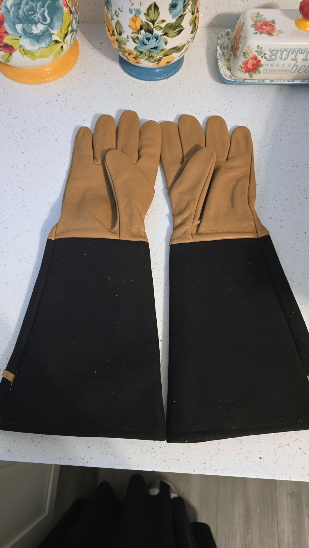 HANDLANDY Rose Pruning Gloves for Men Women, Thorn Proof Gardening Gloves customer photo 2