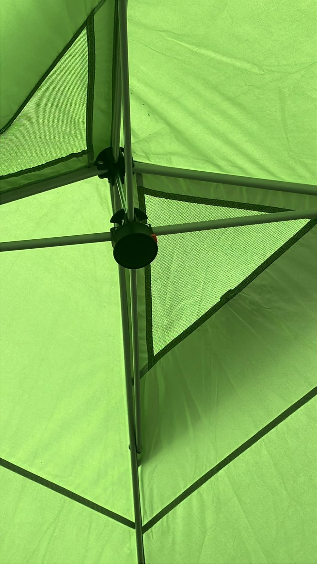 CROWN SHADES 10x10 Pop Up Canopy Tent with One Push Setup, Grid White | Patented CenterLok, Easy Outdoor Sun Shade for Events, Parties, Camping - Gazebo with STO-N-Go Cover Bag, Silver-Coated Top customer photo 2
