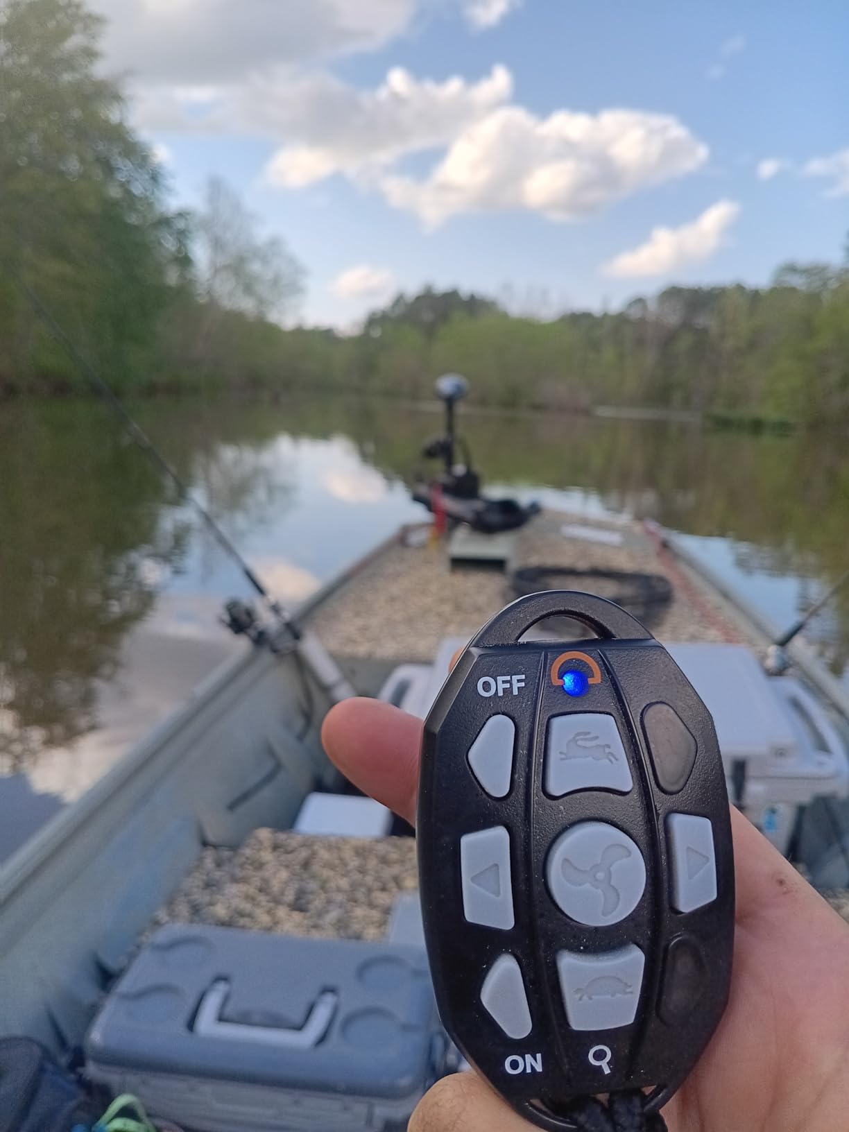 Haswing Bow Mount Trolling Motor 55lbs 48in with Remote, Quick Release | Fresh & Saltwater Ready, 164ft Wireless Remote Range, Black, Fits Boats up to 19ft, Req 13.7 x 8