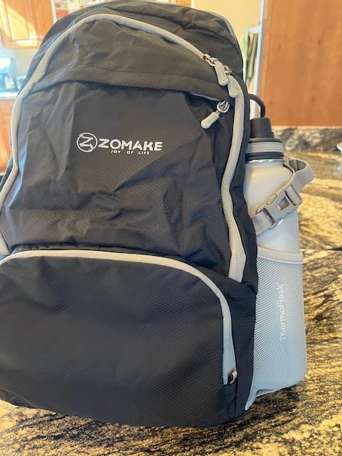 ZOMAKE Lightweight Packable Backpack 30L, Foldable Hiking Backpacks Water Resistant Compact Folding Daypack for Travel(Black) customer photo 2
