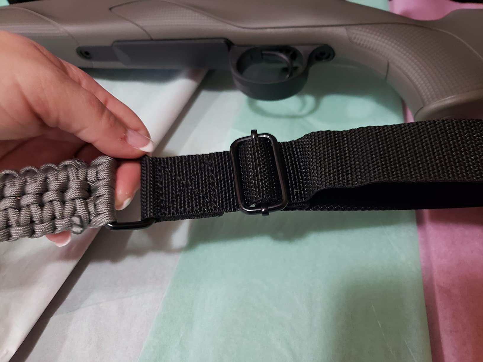 TLO Outdoors Paracord Gun Sling - Tactical 2-Point Rifle Sling, Extra Wide, Adjustable Strap with Swivels for Rifle, Shotgun, and Crossbow for Hunting, Shooting, Gun Safety (550 Rated Nylon) customer photo 1