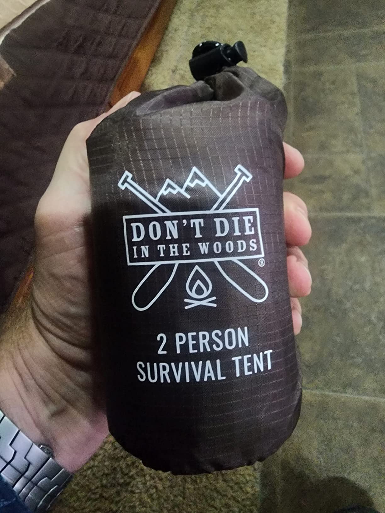 Don't Die In The Woods – Emergency Tent – Compact Outdoor Survival Shelter customer photo 1