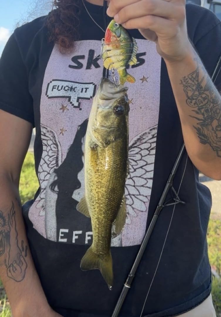 BASSDASH SwimPanfish Multi Jointed Panfish Bluegill Swimbaits Hard Topwater Bass Lures Fishing Lure Crank Saltwater 3.5in/0.85oz customer photo 2