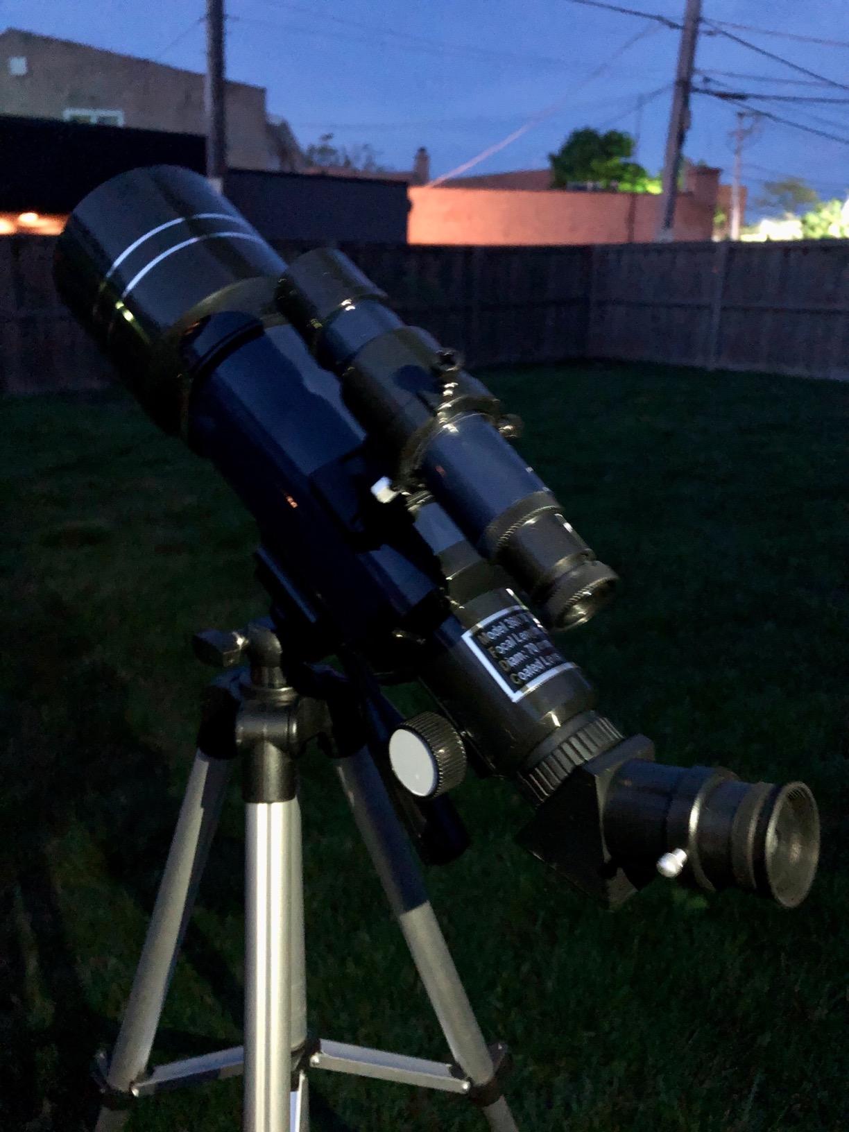 Telescope for Kids & Adults, 70mm Aperture 360mm Refractor (15X-150X) | Portable Telescope with Adapter, 2 Eyepieces, Finder Scope, Great Gift for Kids 8-12, Ideal for Astronomy Stargazing, Travel customer photo 1