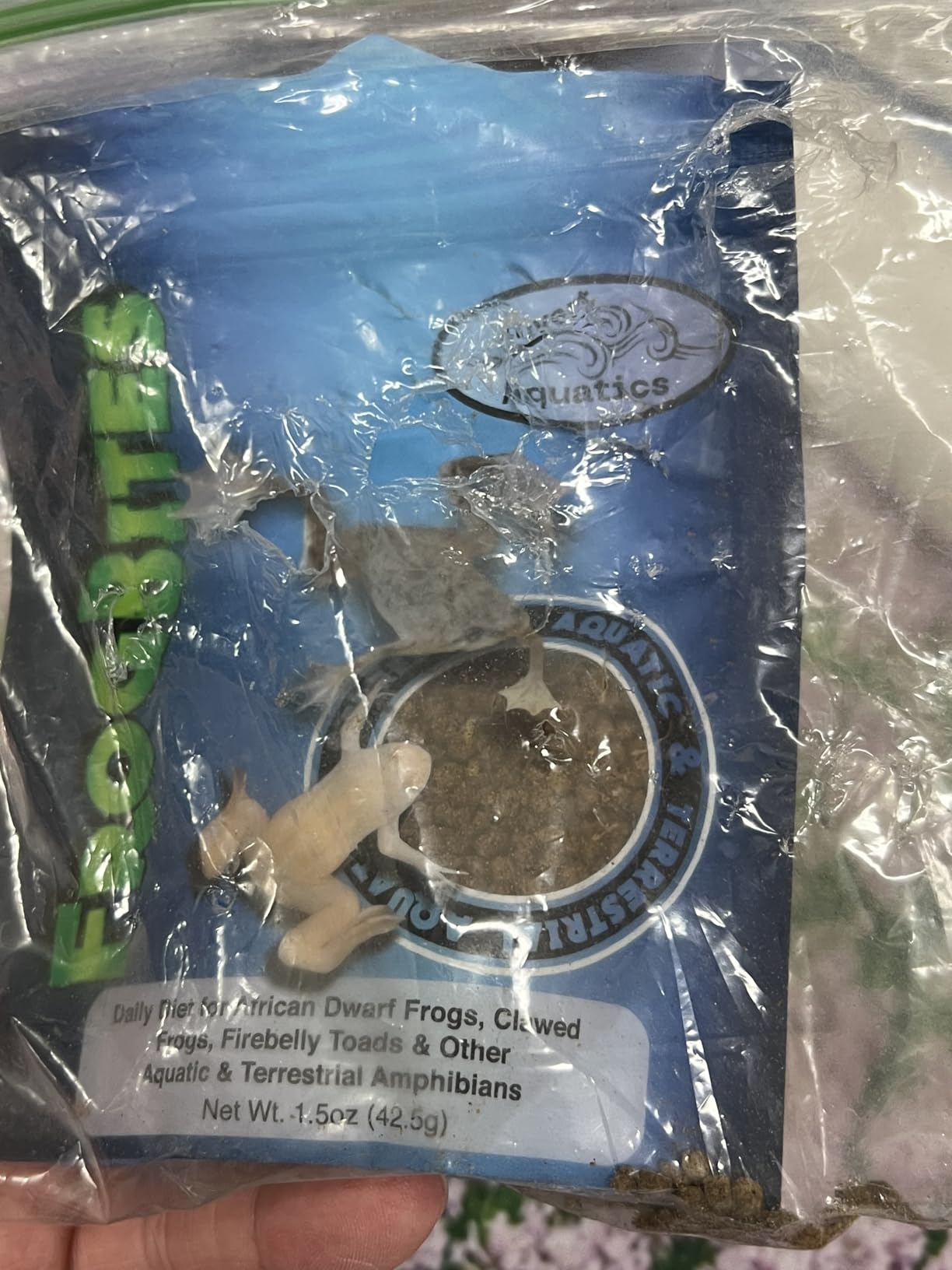 Frog Bites - Moist Pellet Sinking Diet for Frogs & Small Amphibians (1.5 oz (42.5g)) customer photo 1