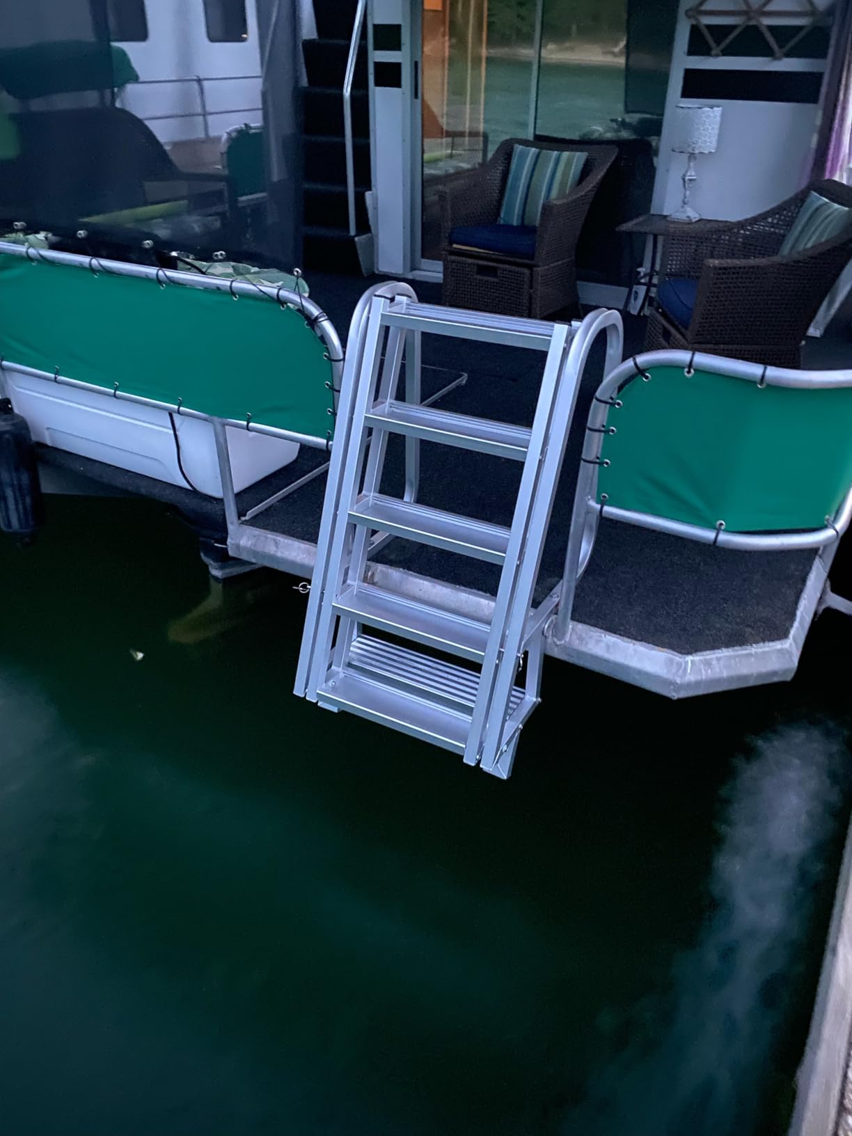 Extreme Max 3005.4119 Deluxe Flip-Up Dock Ladder - 5-Step customer photo 1