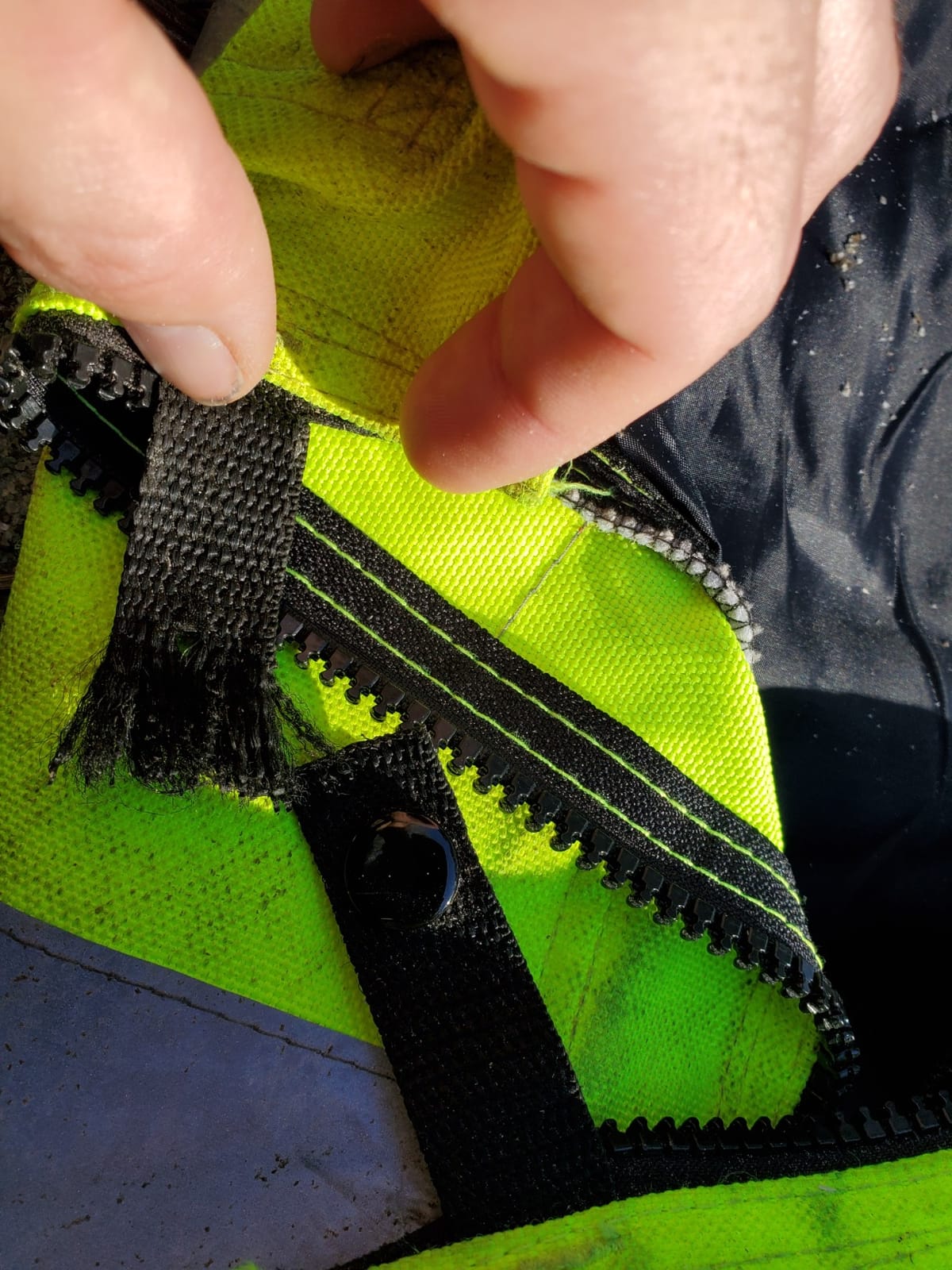 FORESTER EZ-Zip Wrap Around Chainsaw Chaps - 360 Degree Below The Knee Protection - Adjustable Belt Chain Saw Chaps for Men or Women - Full Wrap Zipper Chainsaw Pants (37in, Safety Green) customer photo 2