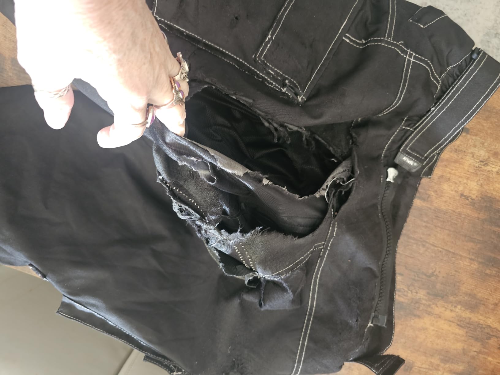 HWK Motorcycle Pants Mens with Armor, Water-Resistant Cordura Fabric. customer photo 1