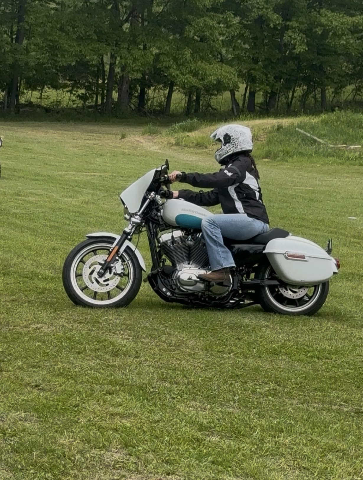 HWK Adventure Motorcycle Jacket Women with Armor, 600D Cordura, All-Season customer photo 1
