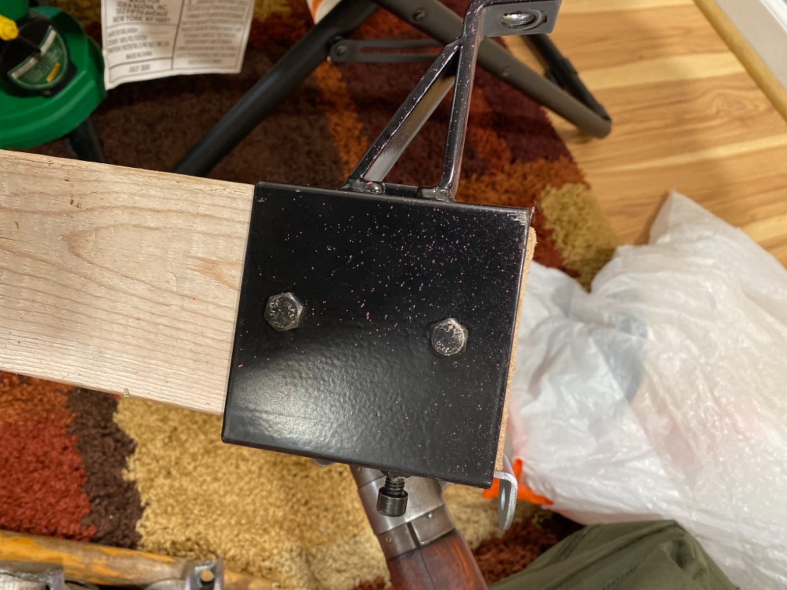 Highwild 2x4 Target Hanger | Target Stand Base | Adjustable Height Steel Post | AR500 Steel Gong Targets Conversion Adapter customer photo 2
