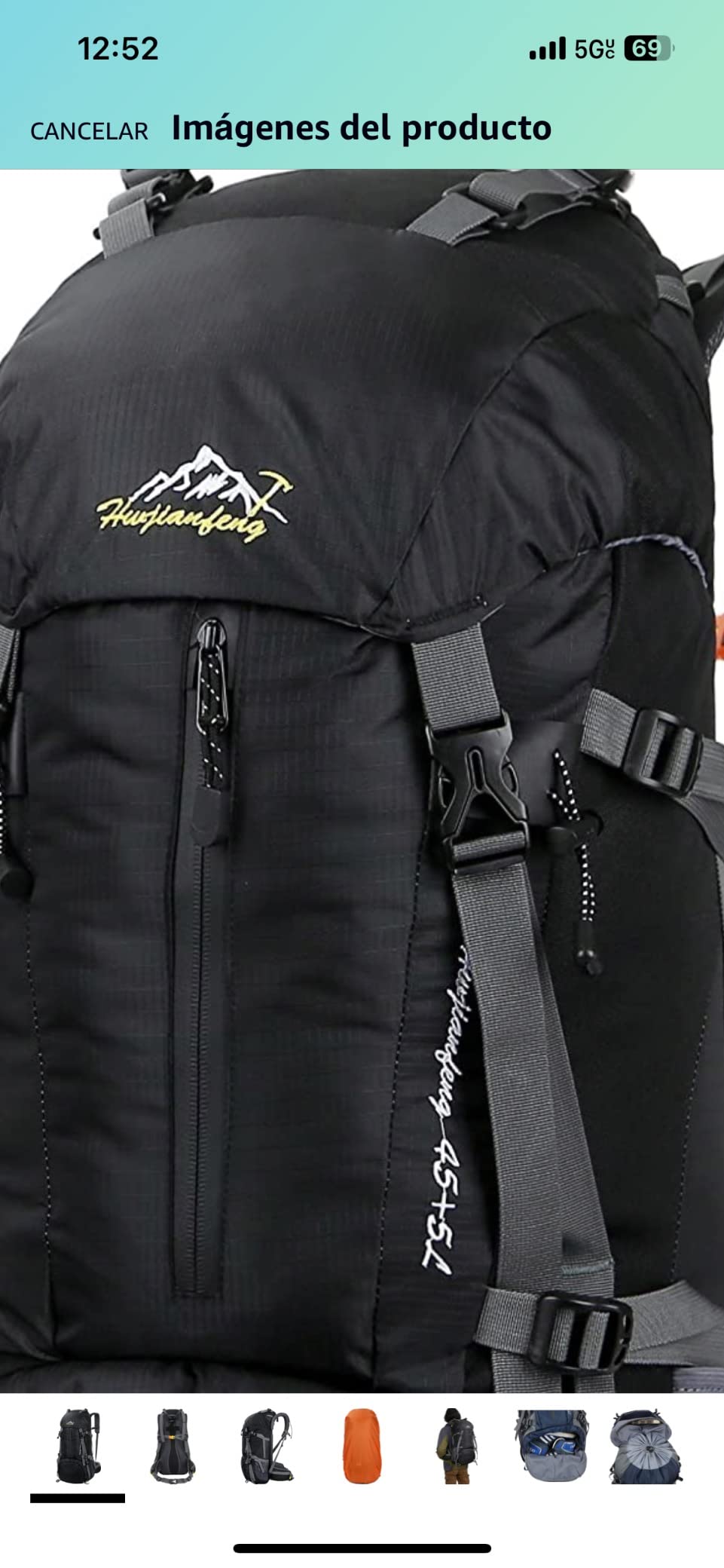 WoneNice 50L(45+5) Waterproof Hiking Backpack Outdoor Daypack w/Rain Cover customer photo 2