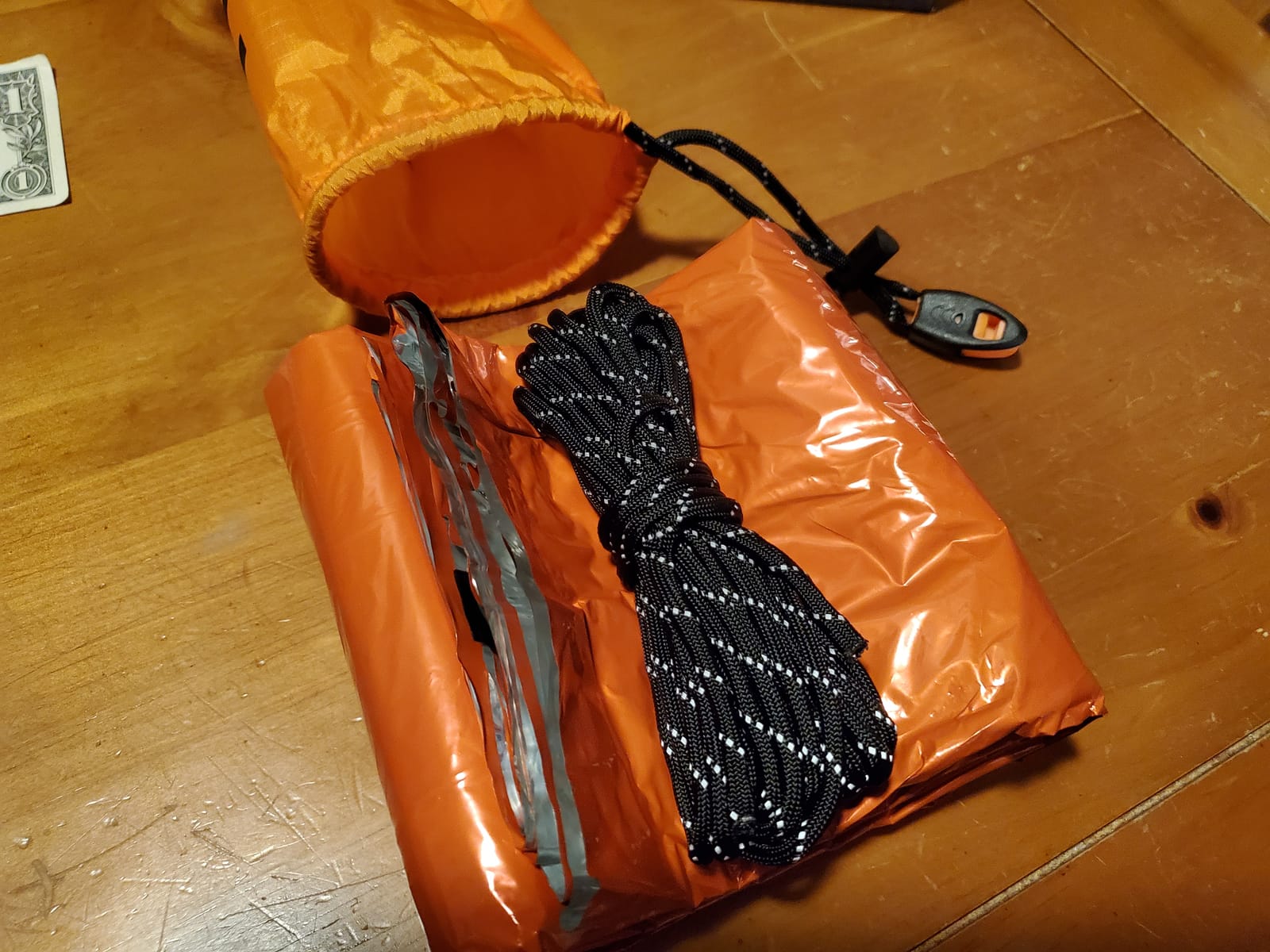 Go Time Gear Survival Life Tent • 2 Person Mylar Emergency Shelter Tube Tent + Paracord • All-Weather Protection for Camping, Hiking, & Survival Kits • Includes Emergency Whistle customer photo 1