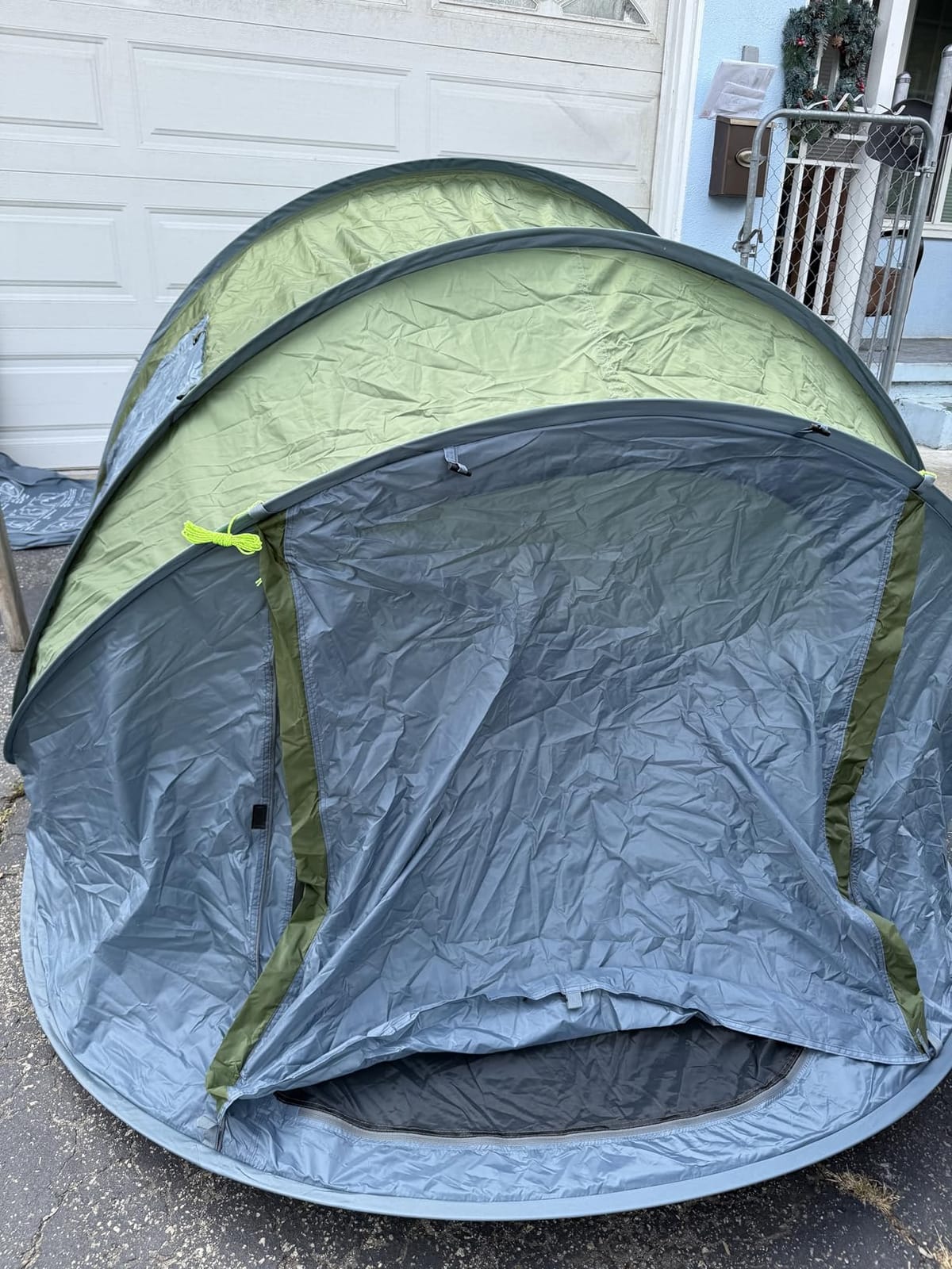 4 Person Easy Pop Up Tent,9.5’X6.6’X52'',Waterproof, Automatic Setup,2 Doors-Instant Family Tents for Camping, Hiking & Traveling customer photo 2