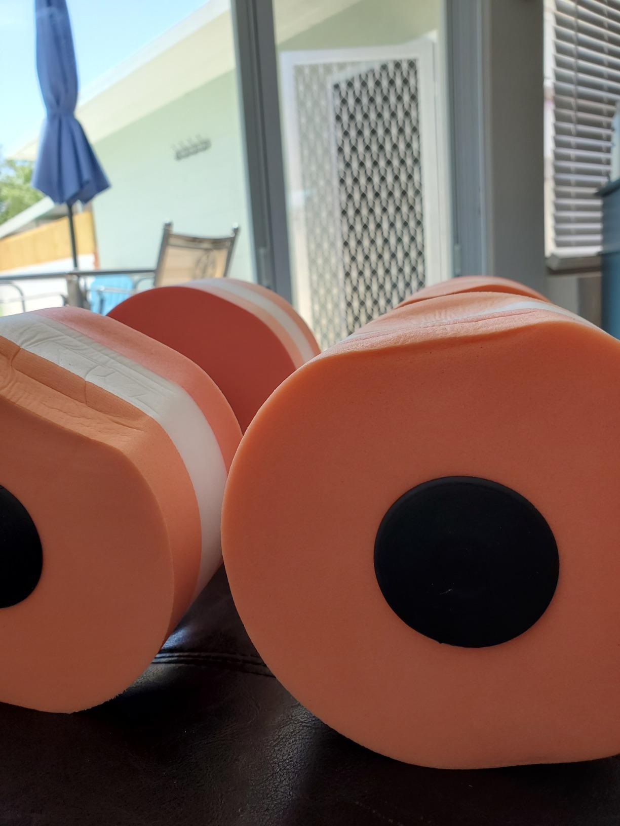 Aquatic Exercise Dumbbells, 2 Pcs Pool Weights for Water Aerobic Exercise customer photo 2
