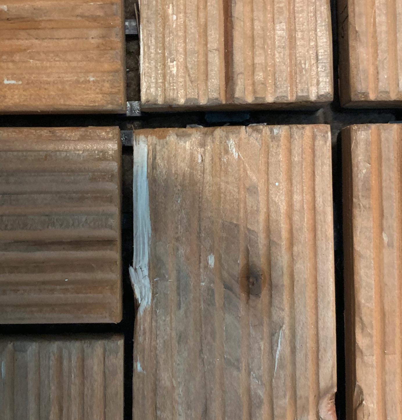 Yaheetech 27PCS Patio Floor Tiles Outdoor Interlocking Deck 12 x 12in,Wood customer photo 2
