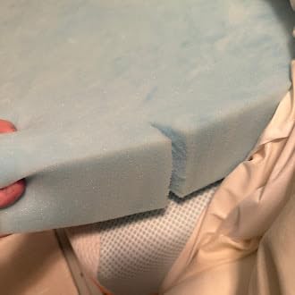 Sure2Sleep Gel Swirl Memory Foam Mattress Topper - 2 Inch, Pressure Relieving, Cooling Comfort - Made in the USA & CertiPUR-US Certified - Softens Firm Beds and Extends Mattress Life - Queen Size customer photo 1