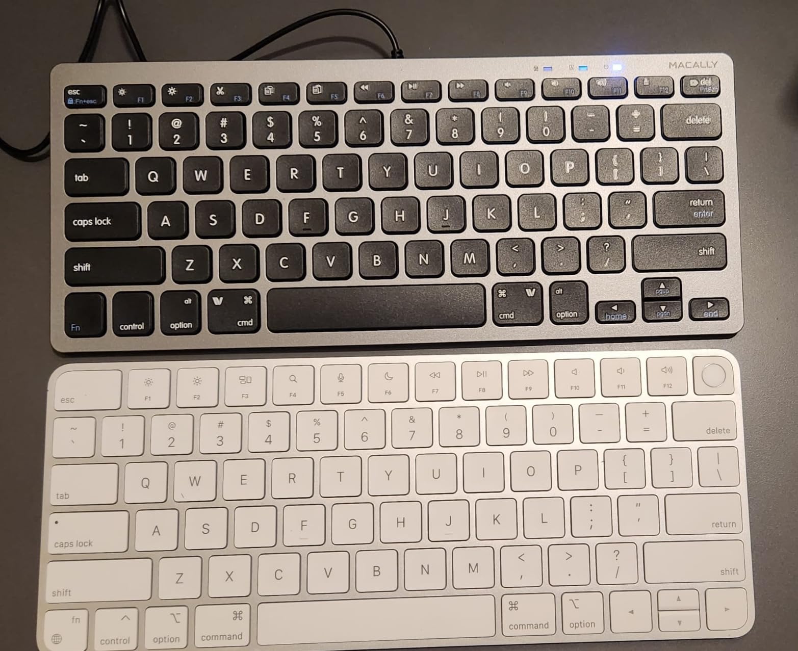 Macally Small USB Wired Keyboard for Mac and Windows - 78 Scissor Keys, 13 Shortcut Compatible Apple Keyboard - Mini Compact USB Computer Keyboard That Saves Space and Looks Great - Space Grey customer photo 2