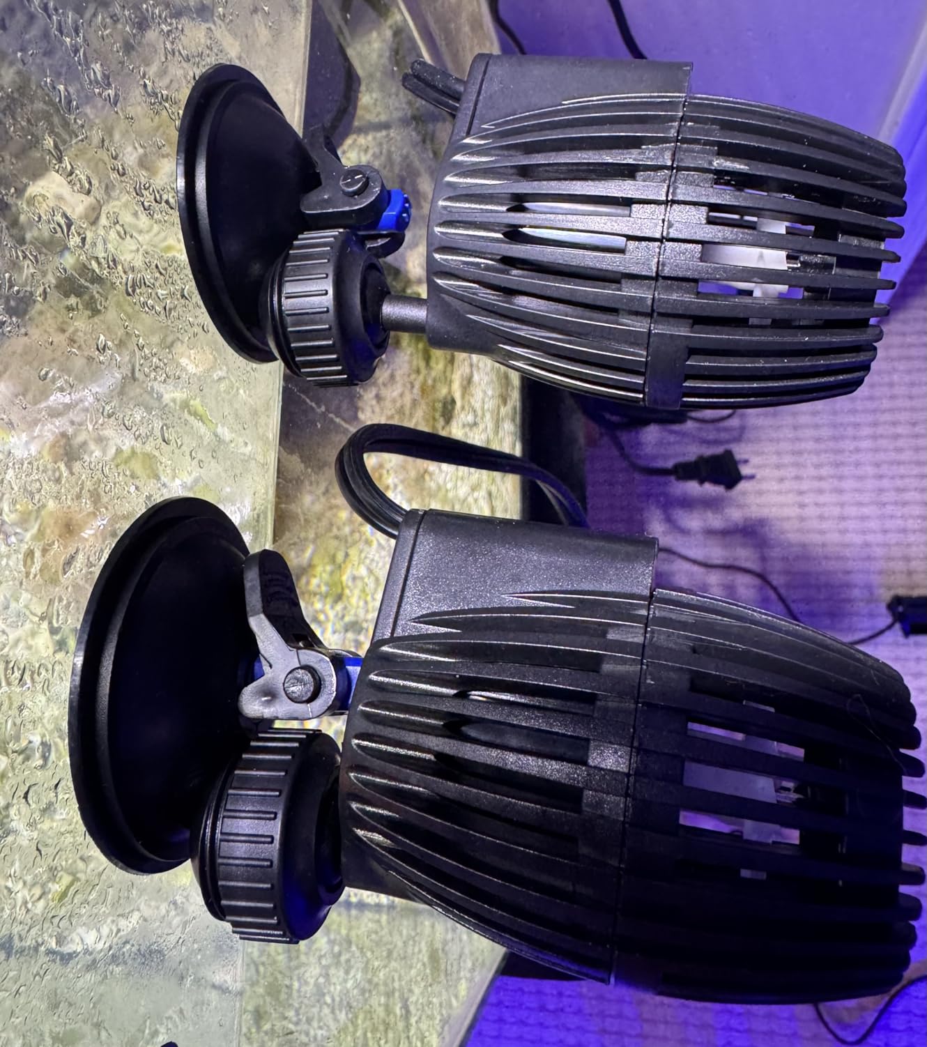 AQUANEAT 2 Pack Aquarium Circulation Pump, 480 GPH Fish Tank Powerhead, Saltwater Wave Maker, Submersible Water Pump with Suction Cup customer photo 2