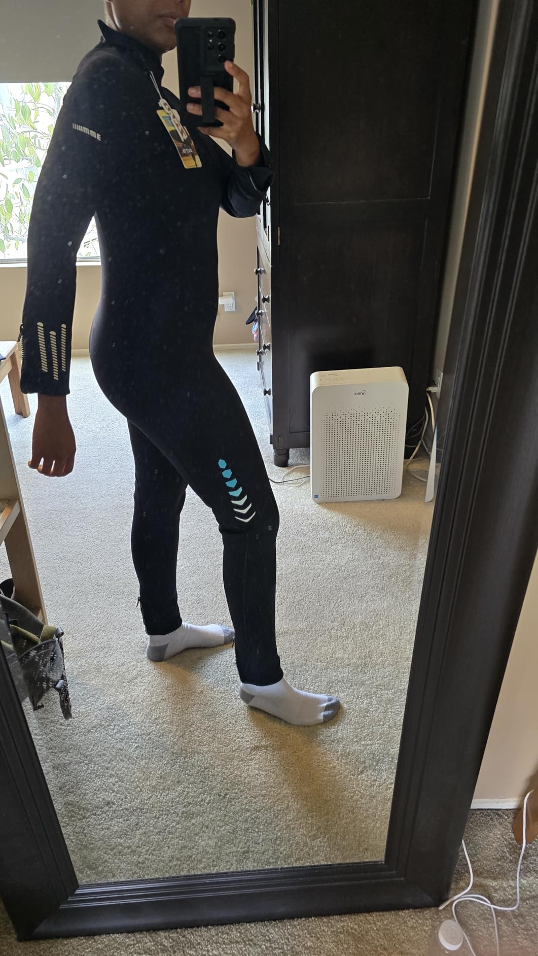 Ultra Stretch 3mm Neoprene Wetsuit, Front Zip Full Body Diving Suit, one Piece for Men & Women-Snorkeling, Scuba Diving Swimming, Surfing customer photo 2