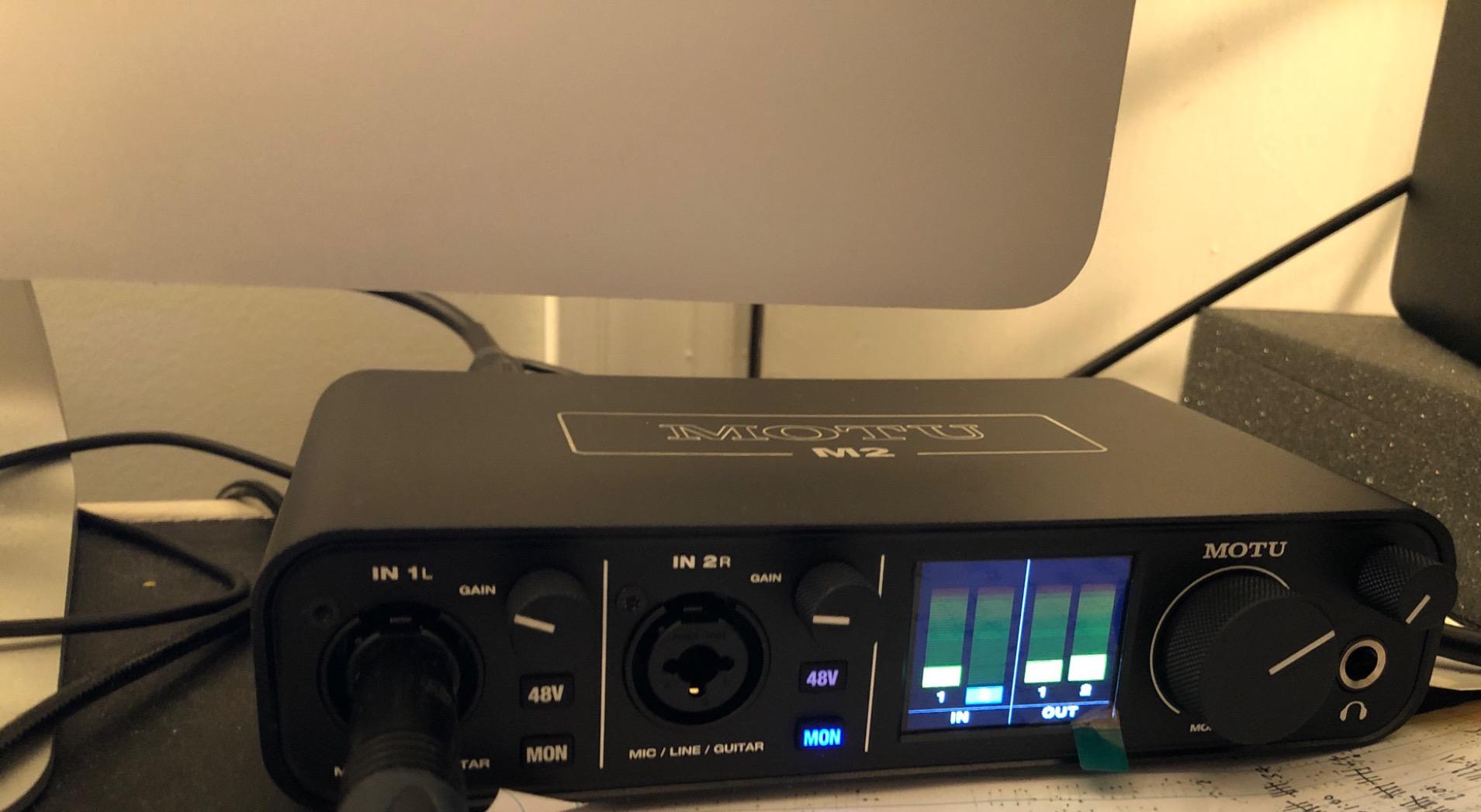MOTU M2 USB-C Audio Interface customer photo 2