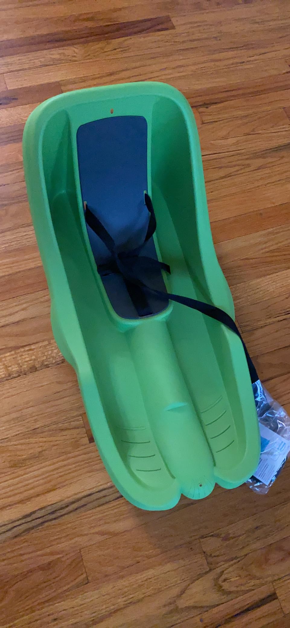 Gizmo Riders Baby Rider, Toddler Sled - 3-Point Harness, Anti-Slip Seat, Retractable Tow Strap, Durable Plastic, Ideal for 6 Months to 3 Years, Supports Up to 55 lbs, Winter Fun for Little Ones customer photo 2